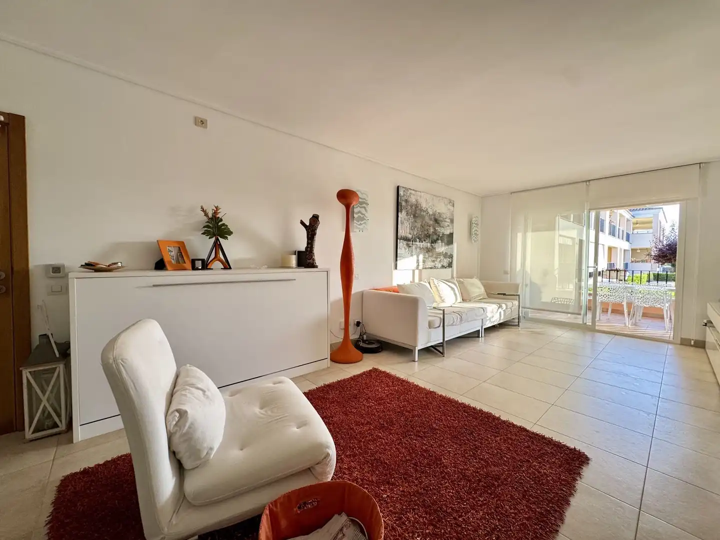 Wohnzimmer von Wohnungen zur Miete in Llucmajor mit Klimaanlage, Heizung und Terrasse