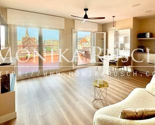 Living room of Attic to rent in  Barcelona Capital  with Air Conditioner and Terrace