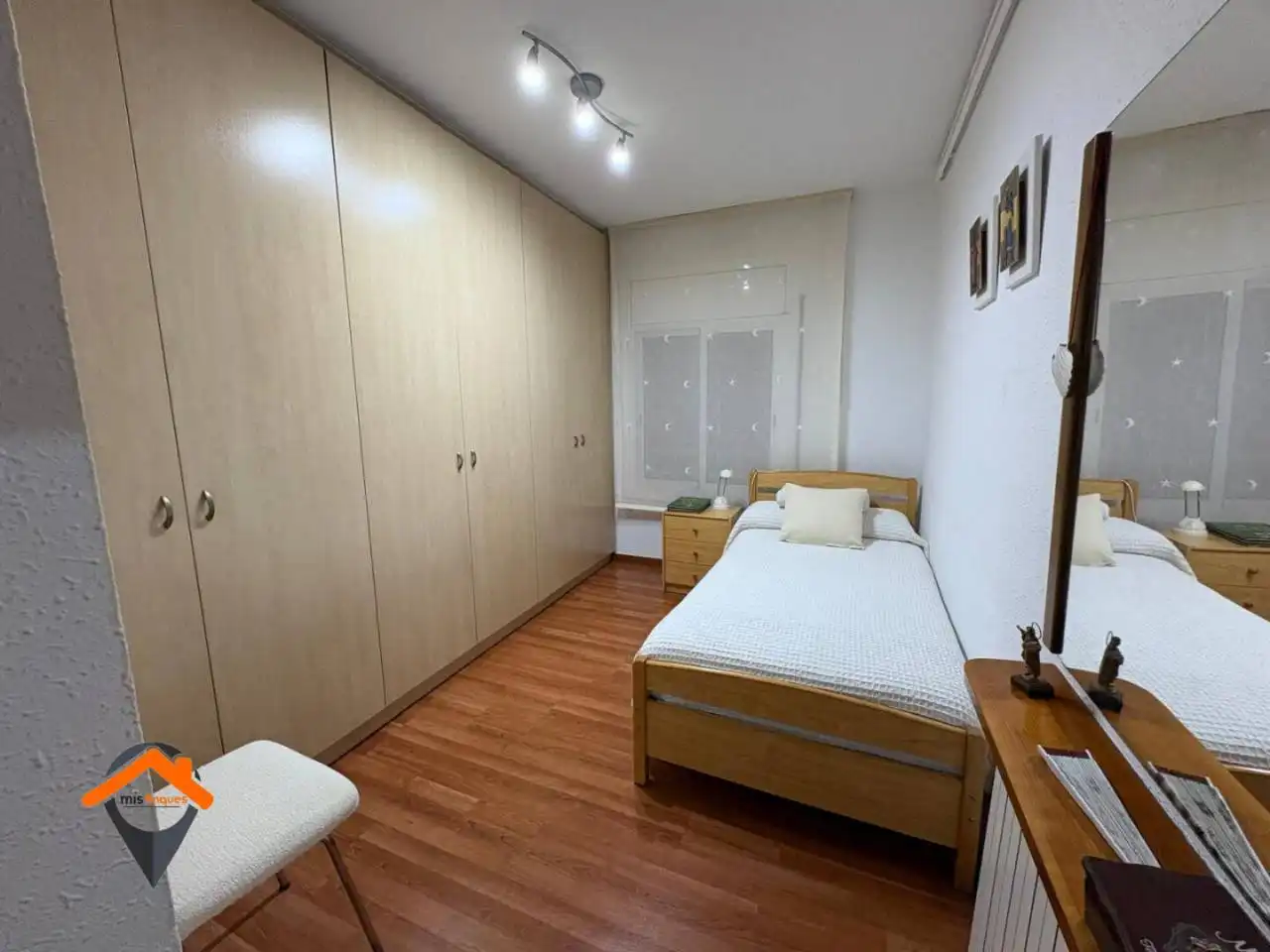 Bedroom of Flat for sale in Polinyà  with Air Conditioner, Heating and Parquet flooring