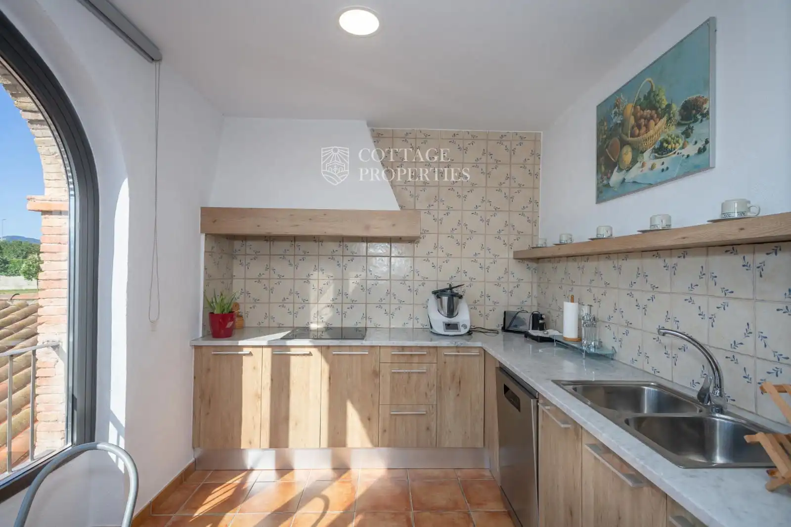 Cocina de Finca rústica en venta en Torelló con Terraza y Amueblado