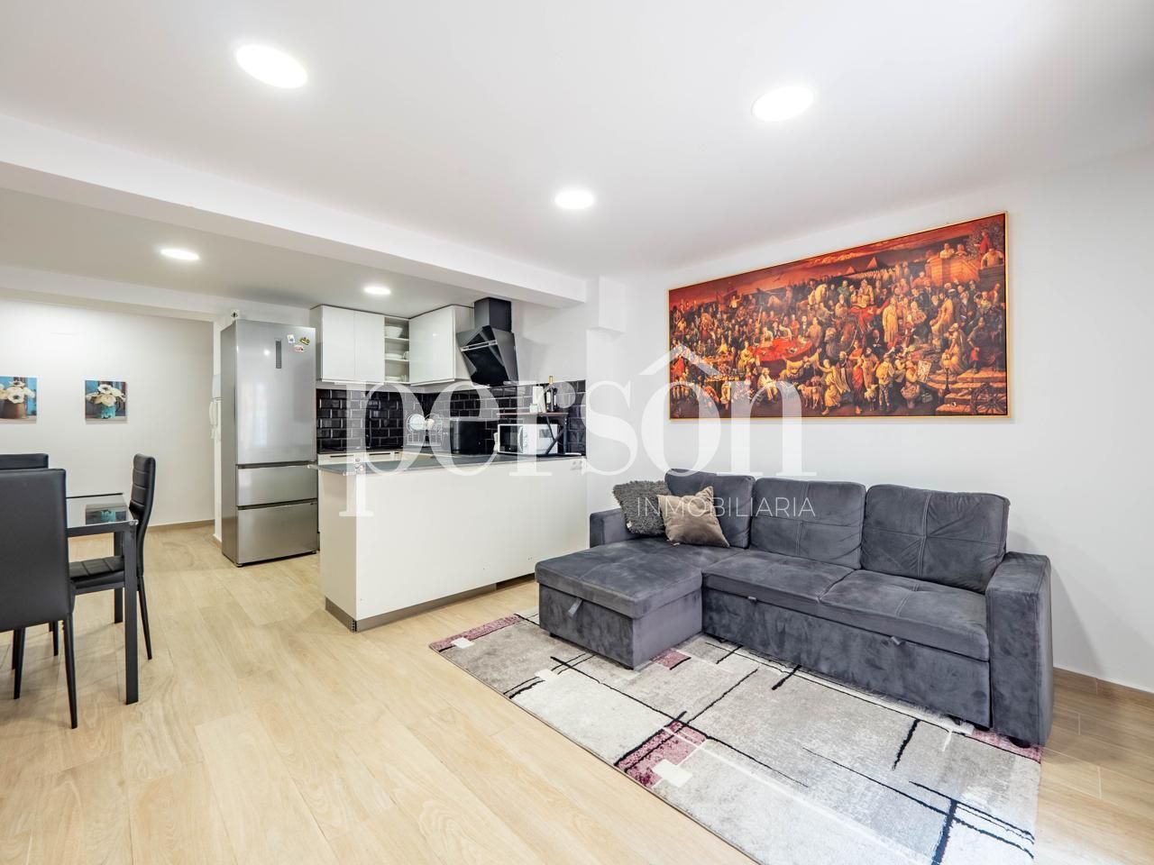 Sala d'estar de Pis en venda en  Valencia Capital amb Aire condicionat, Moblat i Balcó