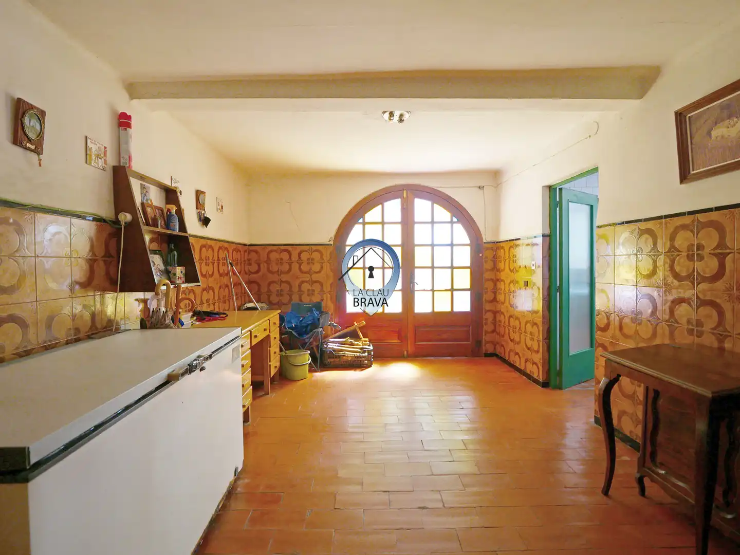 Küche von Country house zum Verkauf in Bescanó mit Heizung, Privatgarten und Terrasse