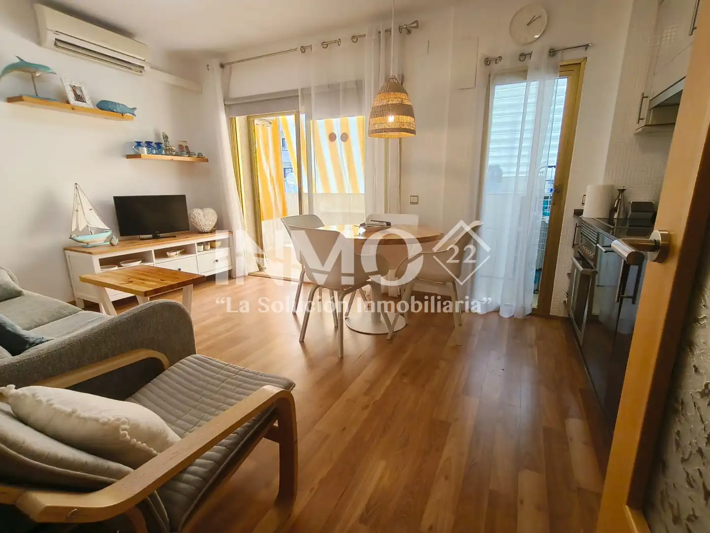 Living room of Apartments for sale in Cambrils  with Air Conditioner, Parquet flooring and Terrace