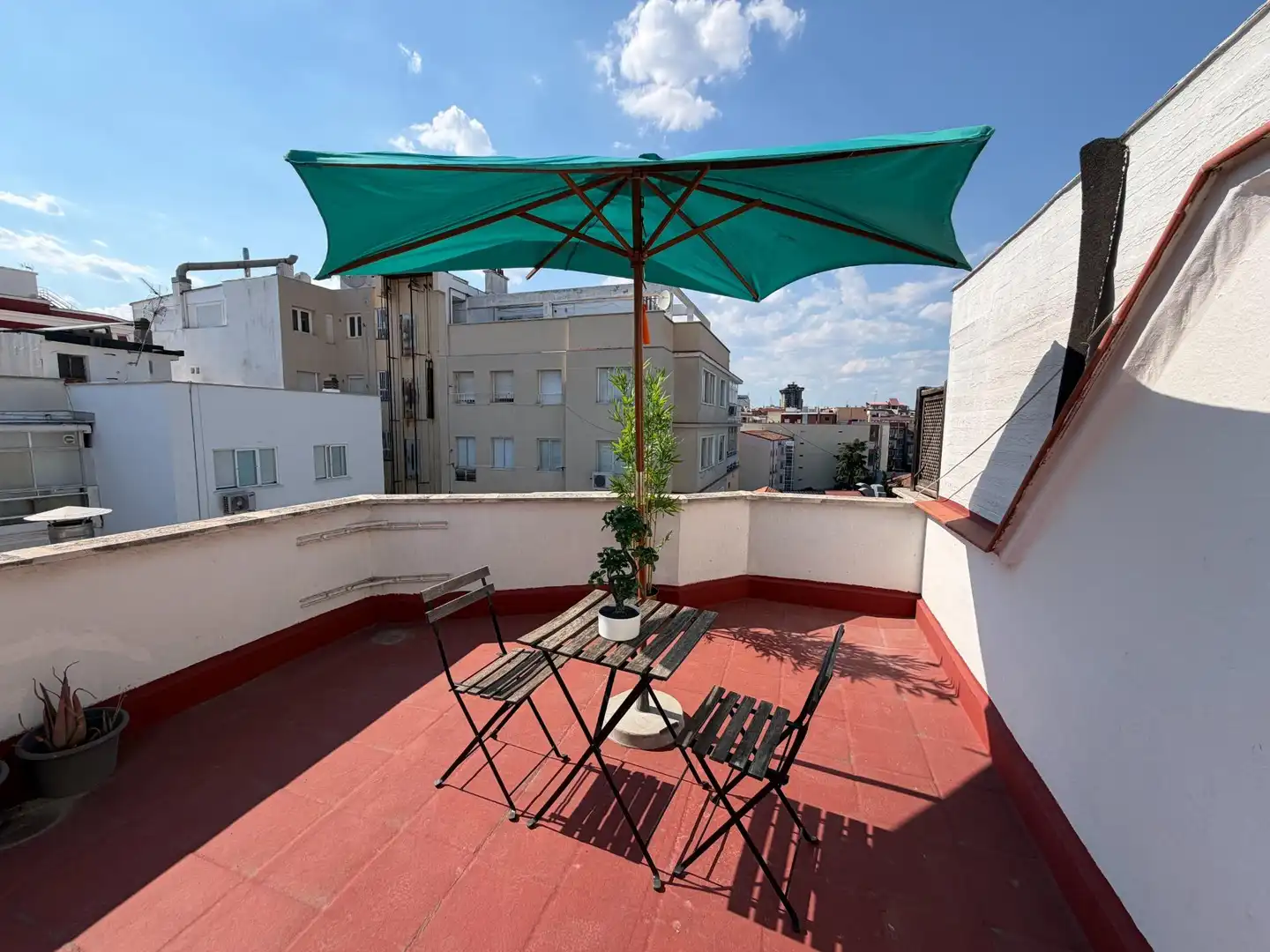 Terrasse von Wohnung zur Miete in Madrid mit Klimaanlage, Heizung und Parkett