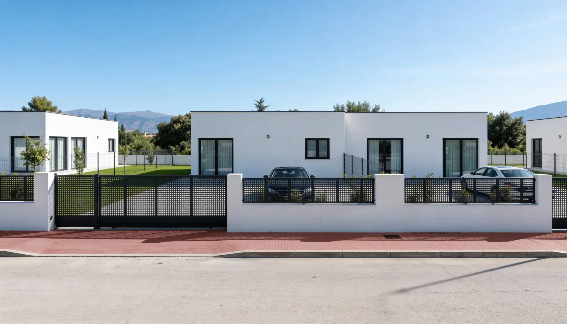 Vista exterior de Casa adosada en venta en El Espinar con Calefacción, Jardín privado y Terraza