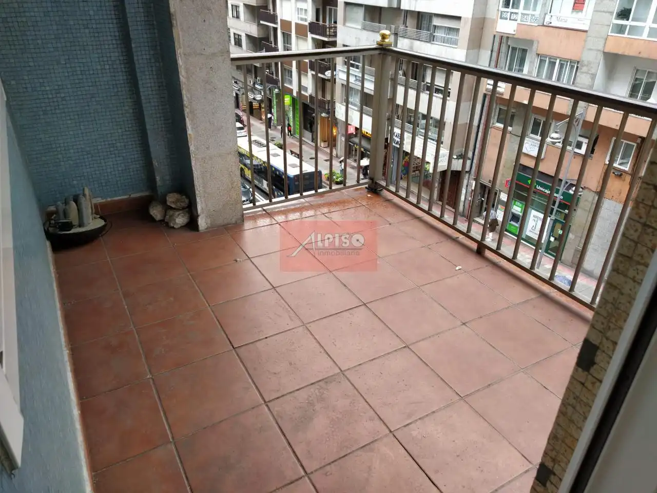 Terraza de Piso de alquiler en Ourense Capital  con Calefacción, Amueblado y Balcón