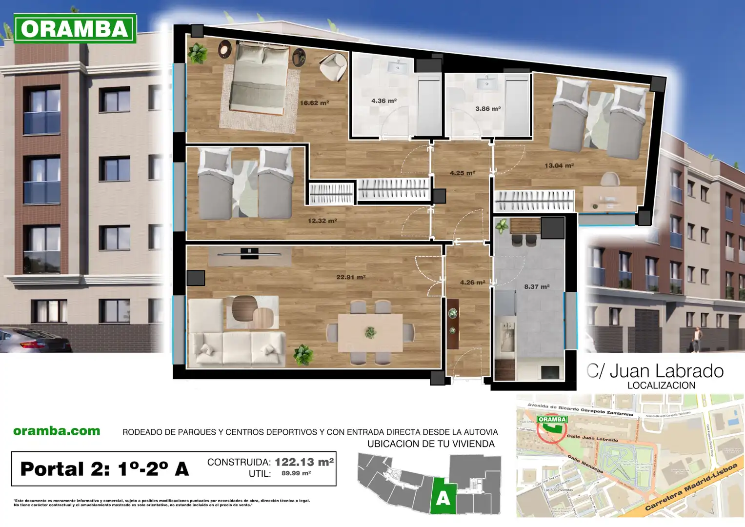 Piso en venta en Calle Juan Labrado, 35, San Roque - Ronda Norte