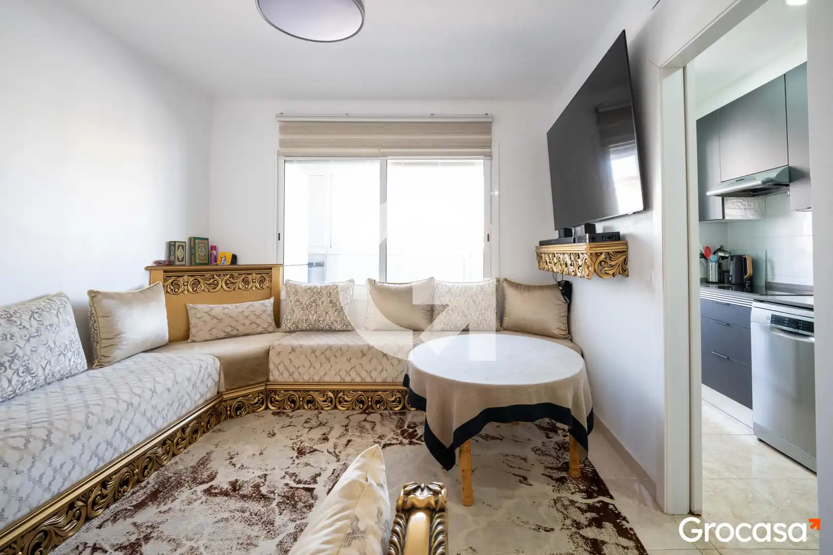 Sala de estar de Piso en venta en Mataró con Horno, Lavadora y TV