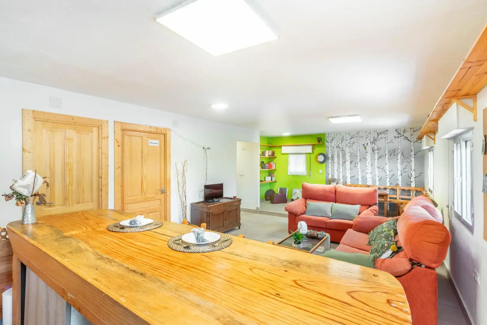 Sala d'estar de Casa o xalet en venda en Ibias amb Calefacció, Terrassa i Moblat