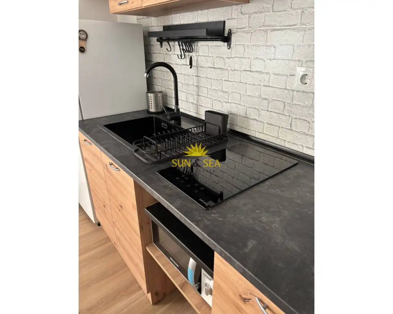 Cocina de Apartamento de alquiler en Murcia con Aire acondicionado, Calefacción y Amueblado