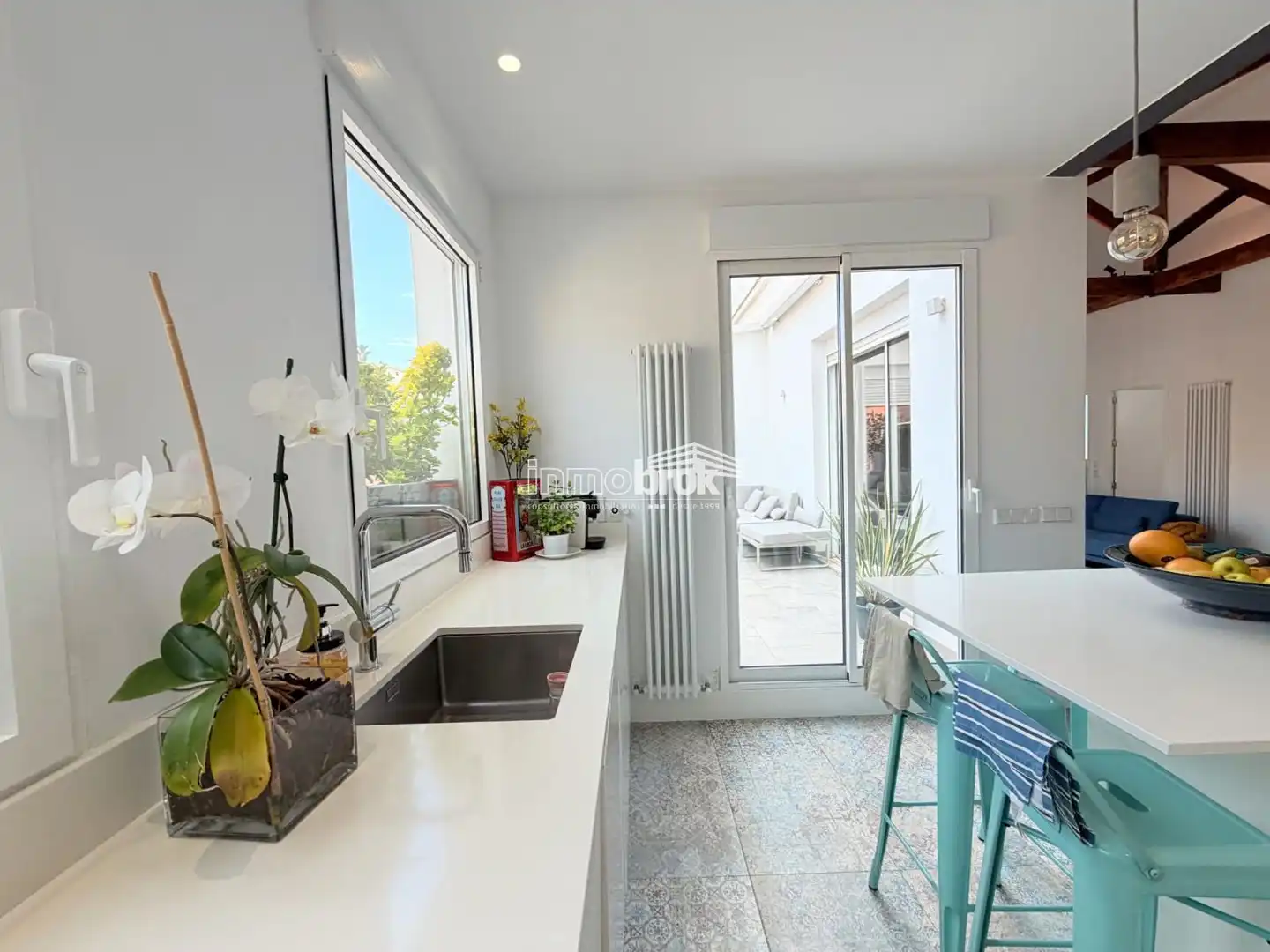 Küche von Dachboden zur Miete in Madrid mit Terrasse und Abstellraum