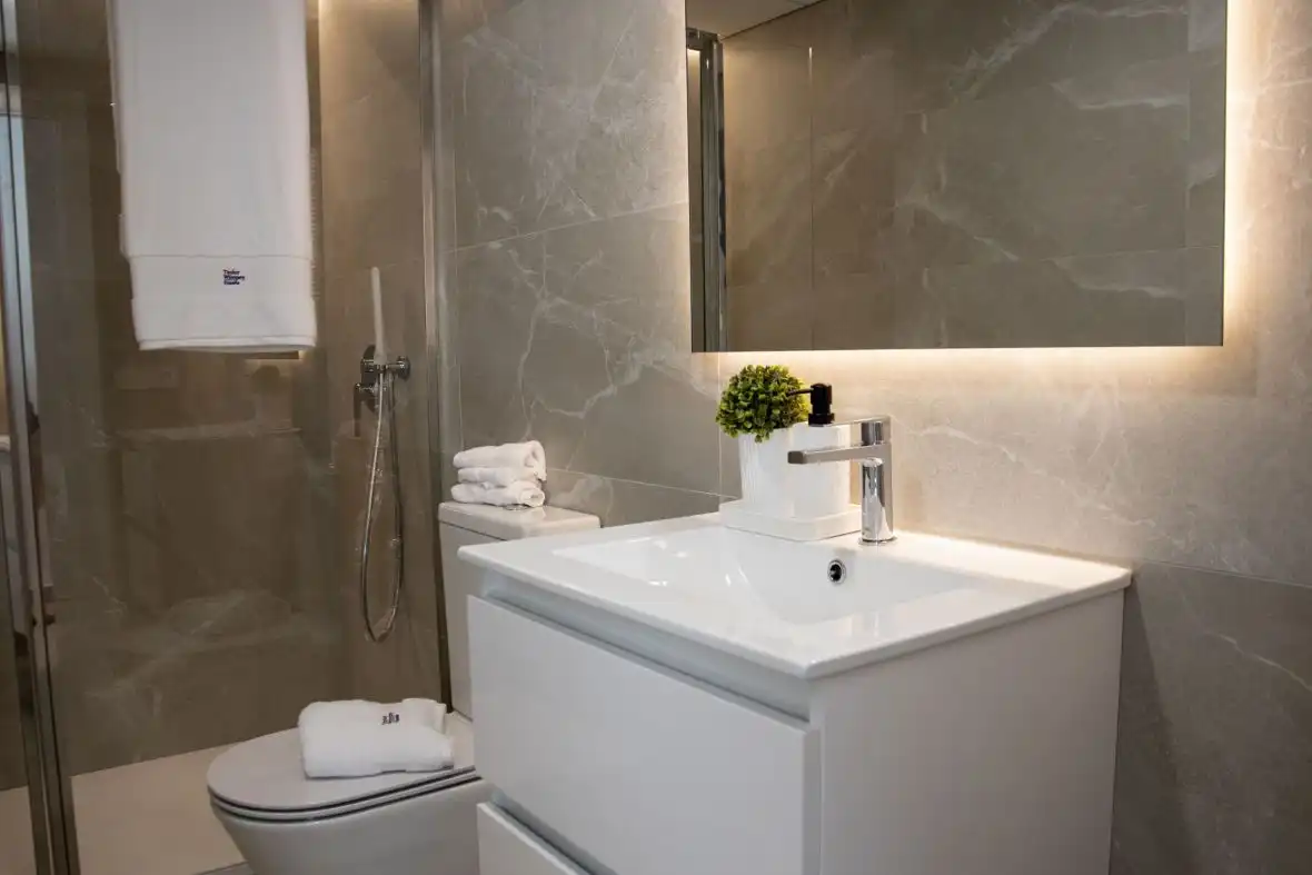 Baño de Apartamento en venta en Santa Pola con Aire acondicionado, Calefacción y Terraza