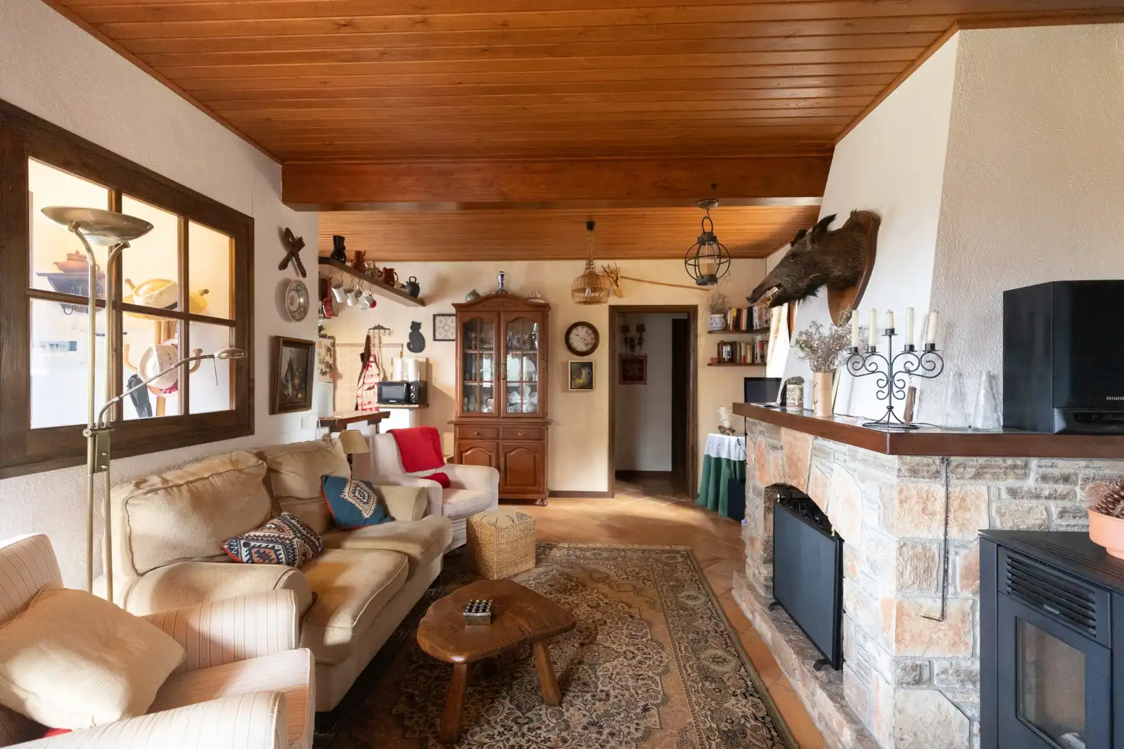 Sala d'estar de Casa o xalet en venda en El Brull amb Calefacció, Terrassa i Traster