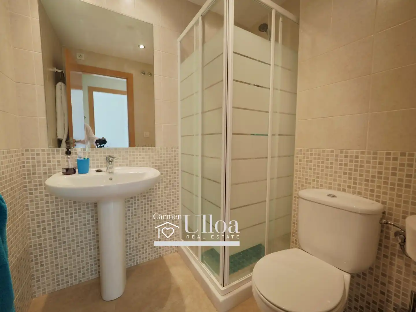 Baño de Apartamento en venta en Villajoyosa / La Vila Joiosa con Aire acondicionado, Jardín privado y Terraza