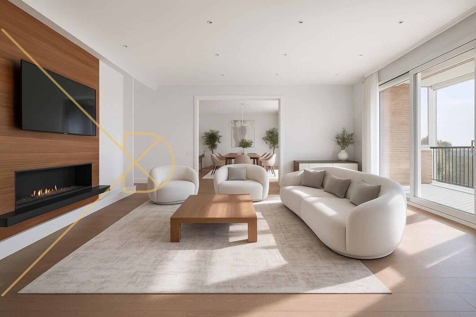 Sala d'estar de Pis en venda en  Barcelona Capital amb Aire condicionat, Calefacció i Terrassa