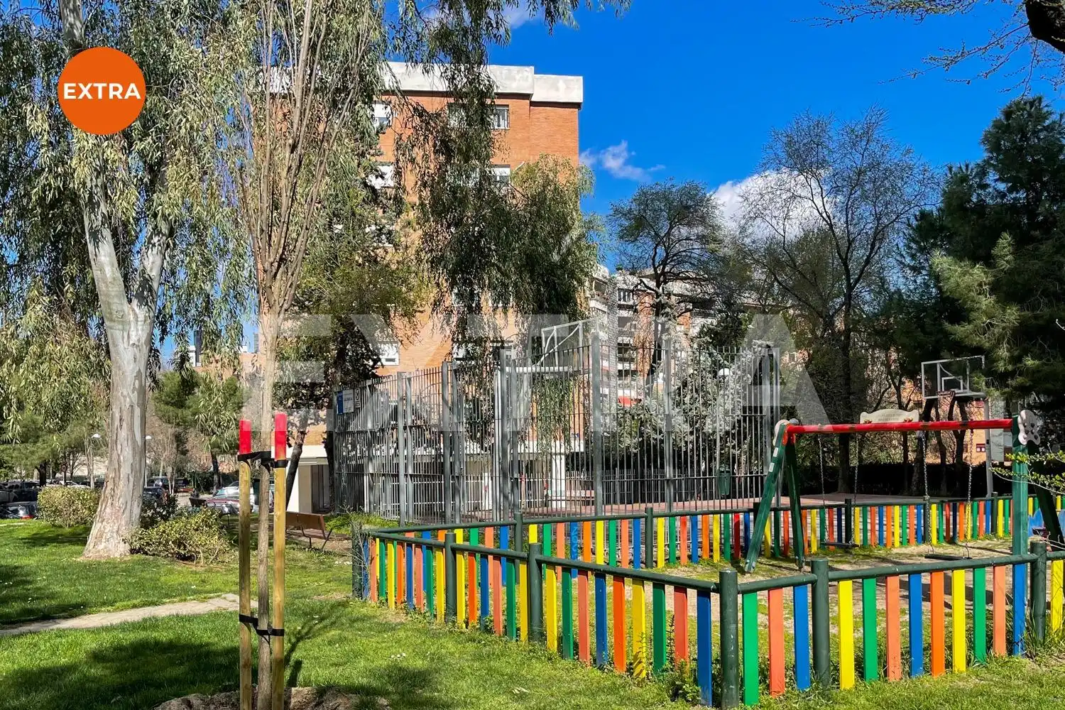 Exterior view of Flat for sale in Madrid  with Air Conditioner, Heating and Private garden