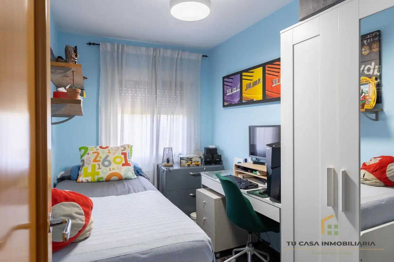 Bedroom of Flat for sale in Badalona  with Air Conditioner, Heating and Terrace