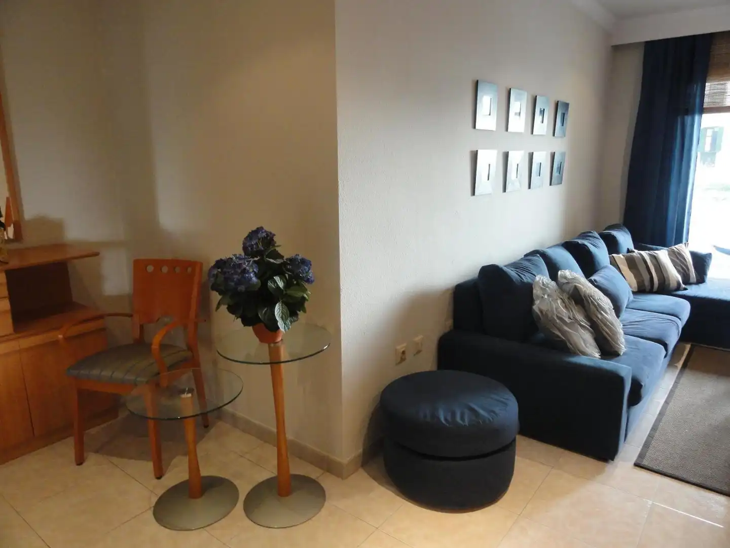 Sala de estar de Piso de alquiler en Torremolinos con Aire acondicionado, Parquet y Terraza