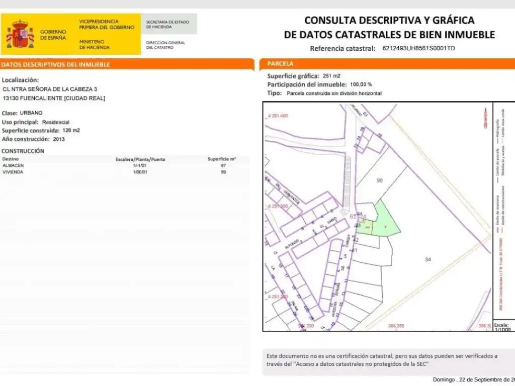 Vista exterior de Finca rústica en venta en Fuencaliente con Jardín privado y Terraza