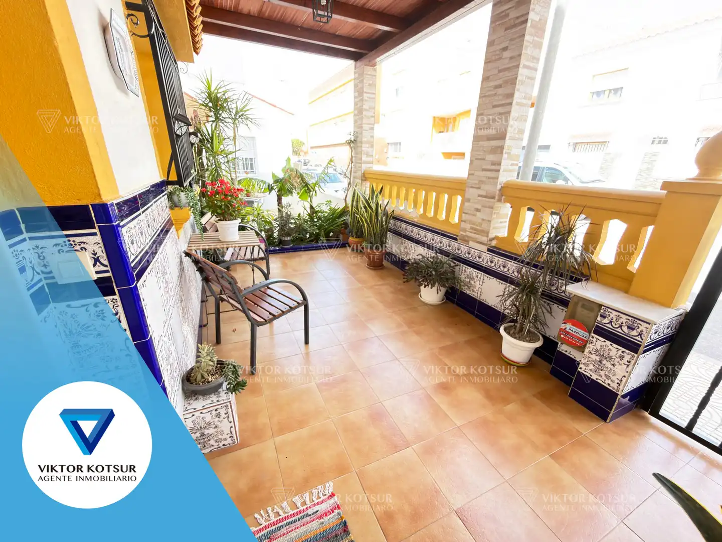 Terrace of Detached homes for sale in Roquetas de Mar  with Air Conditioner, Terrace and Storage room