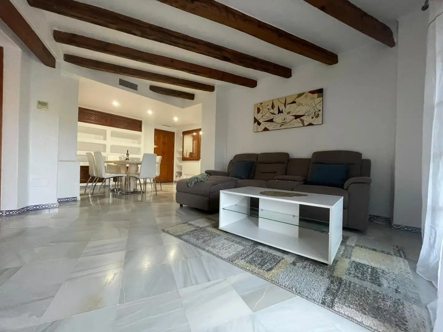 Sala de estar de Ático en venta en Torrevieja con Aire acondicionado, Jardín privado y Terraza