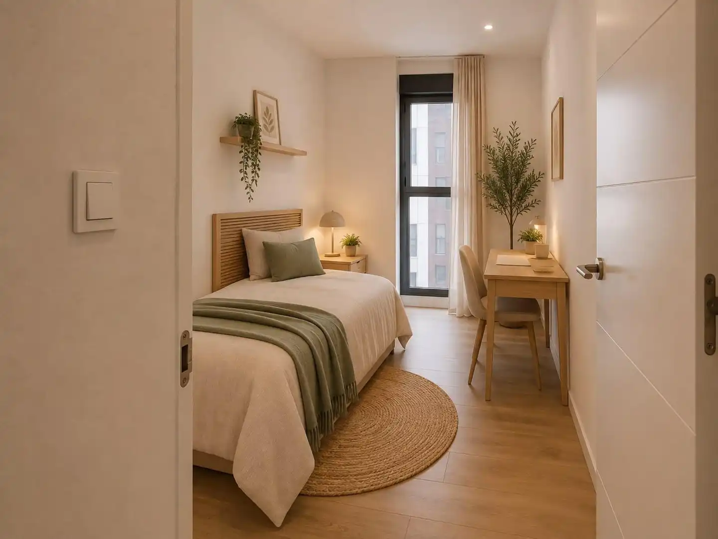 Bedroom of Flat for sale in Valencia  with Air Conditioner, Heating and Private garden