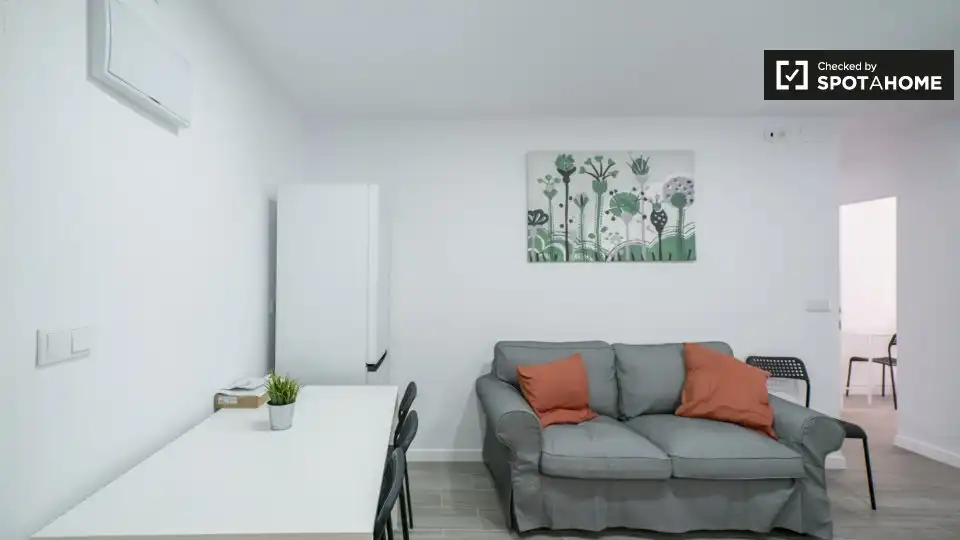 Sala de estar de Piso de alquiler en Valencia con Aire acondicionado, Calefacción y Amueblado