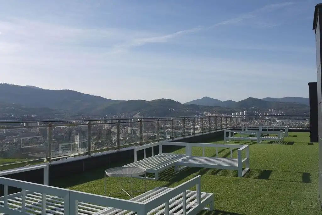 Terrace of Flat for rent in Bilbao   with Heating, Terrace and Swimming Pool