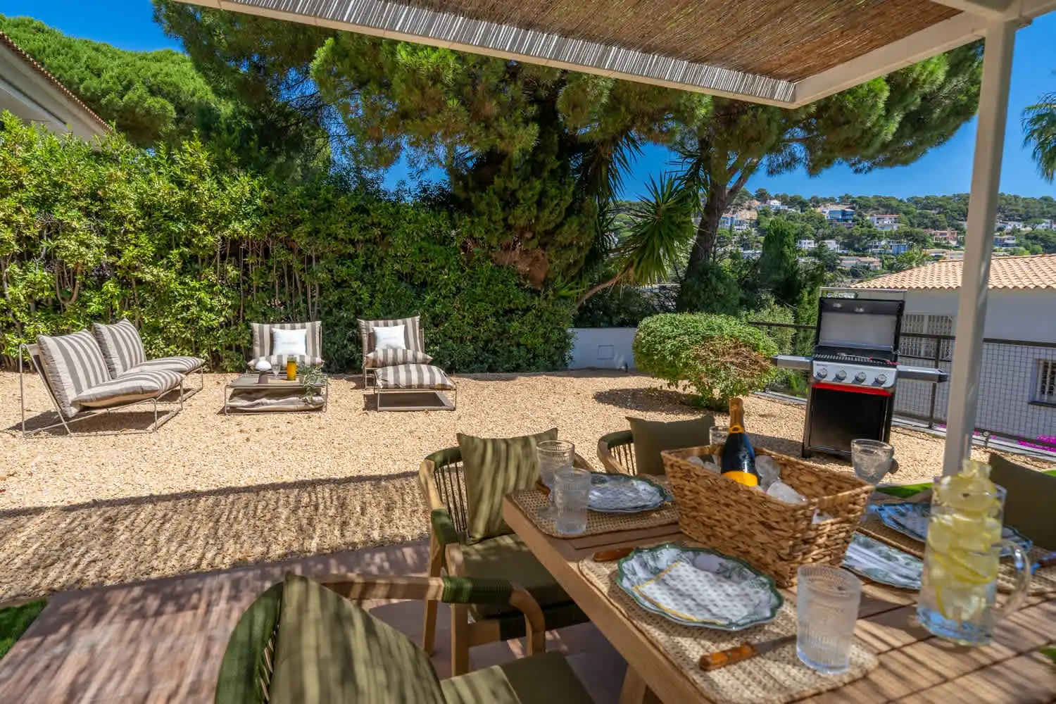 Terraza de Casa o chalet de alquiler en Blanes con Aire acondicionado, Calefacción y Jardín privado