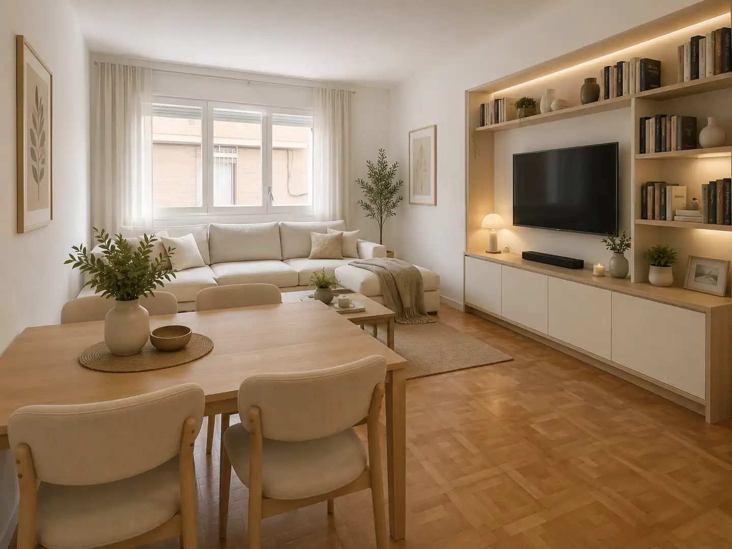 Sala de estar de Piso en venta en Barcelona con Parquet y Horno