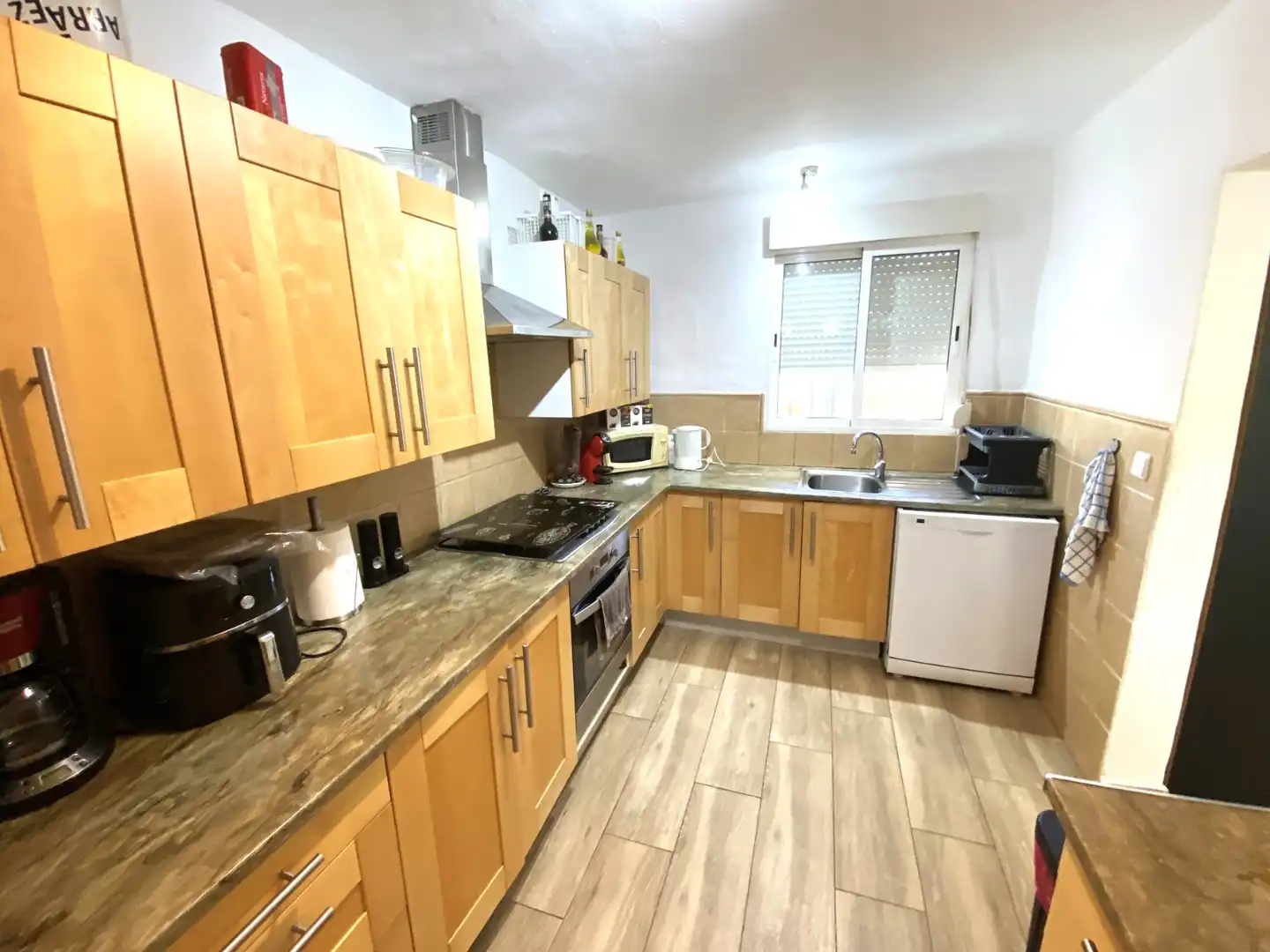 Cocina de Casa o chalet en venta en Sax con Aire acondicionado, Parquet y Horno