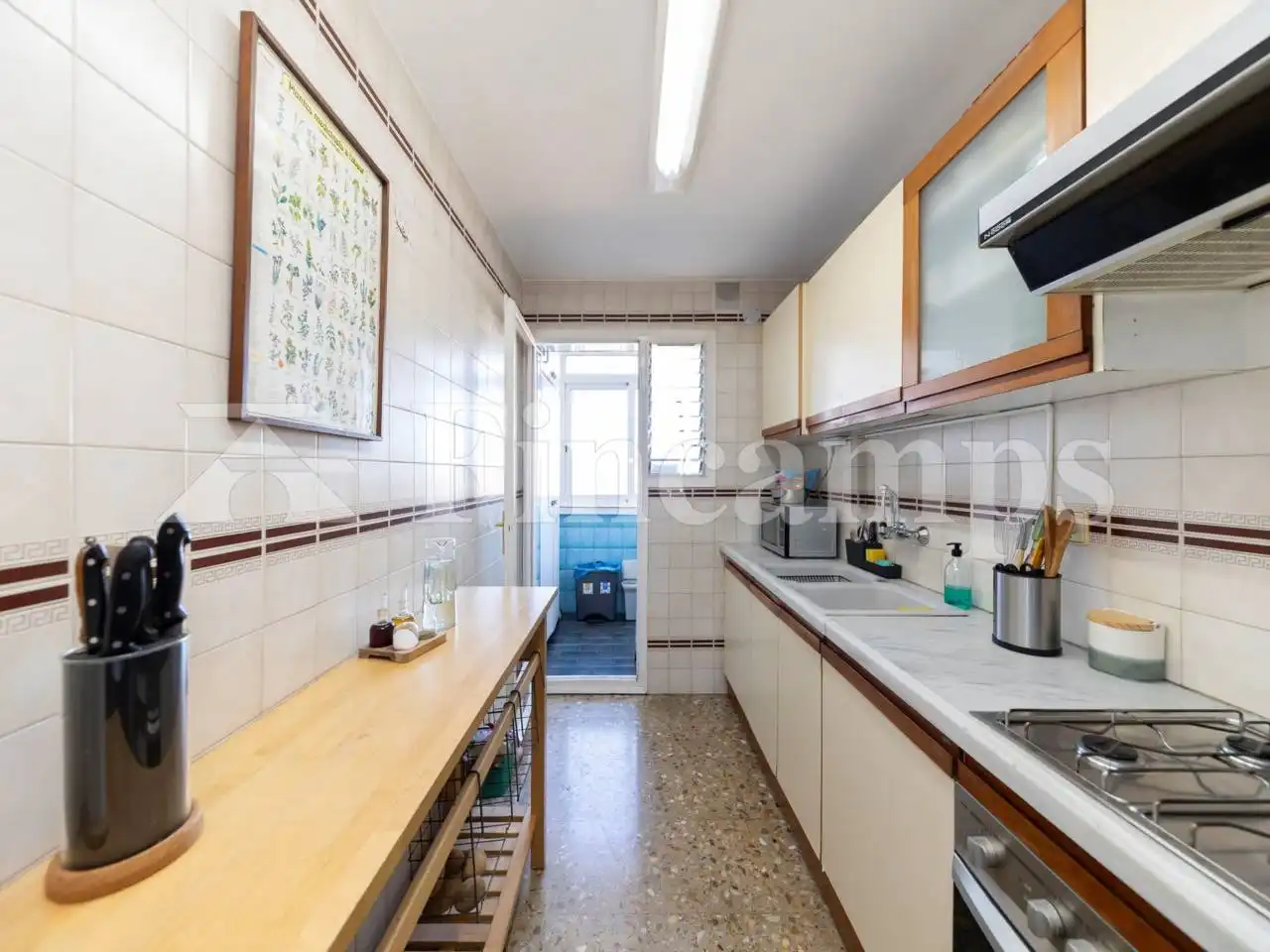 Küche von Wohnung zum Verkauf in Sabadell mit Heizung, Terrasse und Balkon