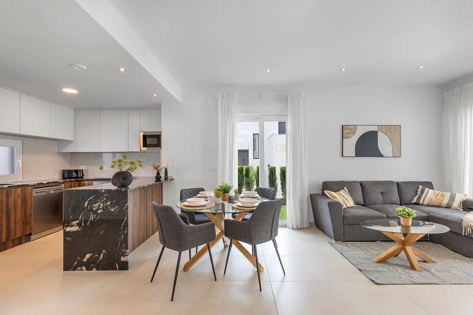 Wohnzimmer von Erdgeschoss zum Verkauf in Orihuela mit Klimaanlage, Terrasse und Möbliert