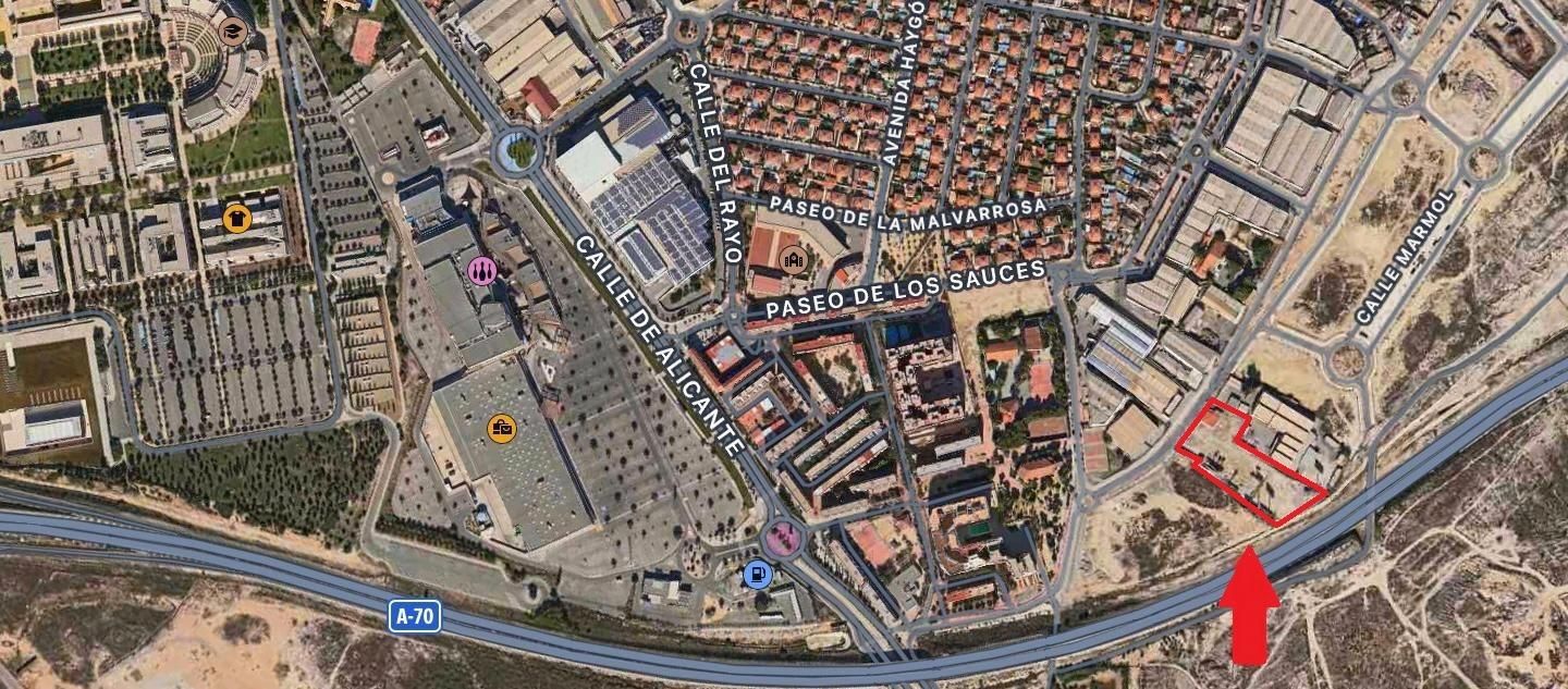 Vista exterior de Terreny industrial en venda en San Vicente del Raspeig / Sant Vicent del Raspeig