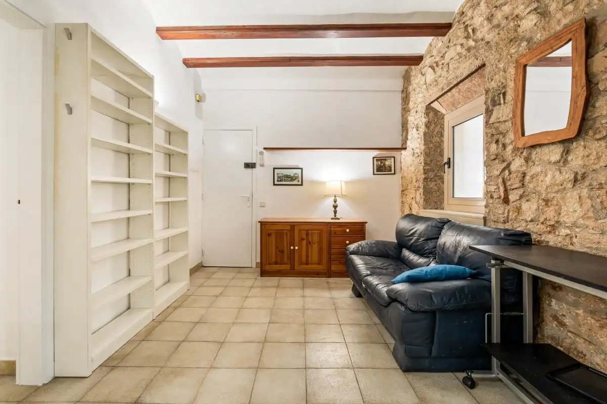 Sala de estar de Piso en venta en Barcelona con Calefacción, Terraza y Balcón