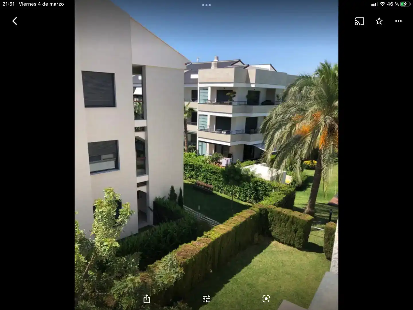Außenansicht von Wohnung zur Miete in Jávea / Xàbia mit Klimaanlage, Terrasse und Schwimmbad