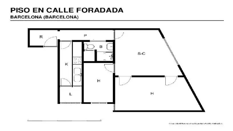 Bedroom of Flat for sale in Barcelona