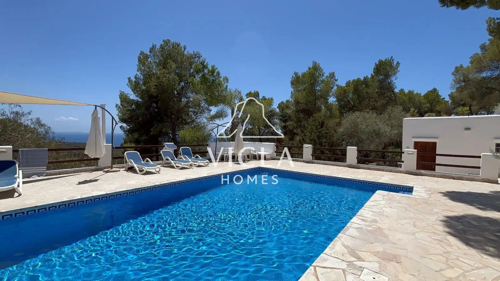 Piscina de Casa o chalet de alquiler en Sant Josep de sa Talaia con Aire acondicionado, Calefacción y Terraza