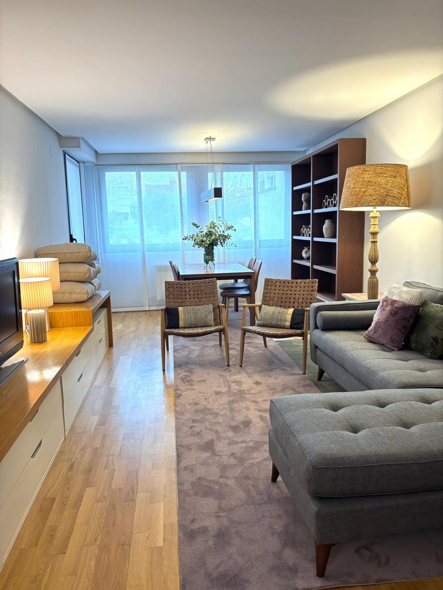 Living room of Flat for sale in Lardero  with Heating, Private garden and Parquet flooring
