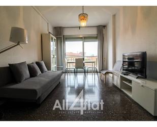 Living room of Flat to rent in  Barcelona Capital  with Heating, Furnished and Balcony