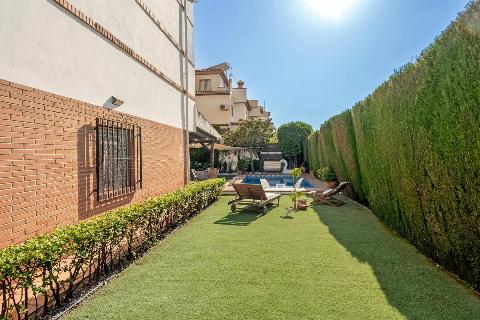 Garden of Houses for sale in Jun  with Air Conditioner, Heating and Private garden