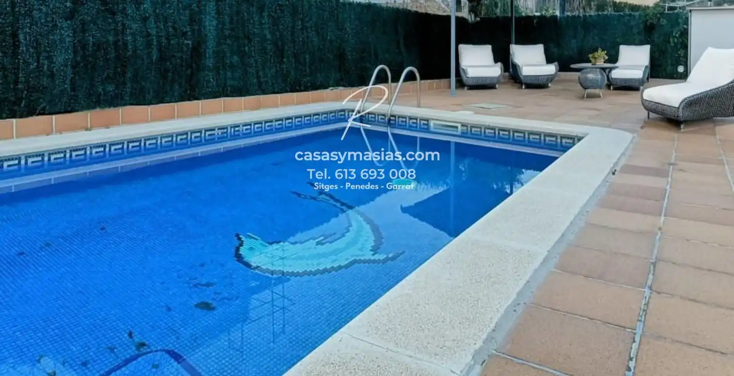 Piscina de Casa o xalet en venda en Sant Pere de Ribes amb Calefacció, Jardí privat i Terrassa