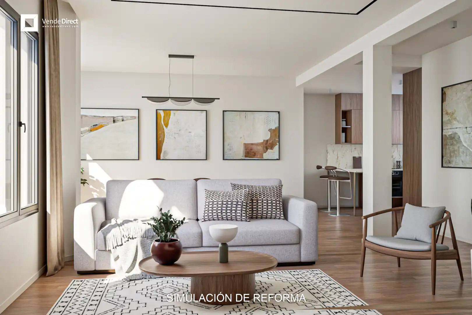Sala d'estar de Pis en venda en Madrid amb Aire condicionat i Calefacció
