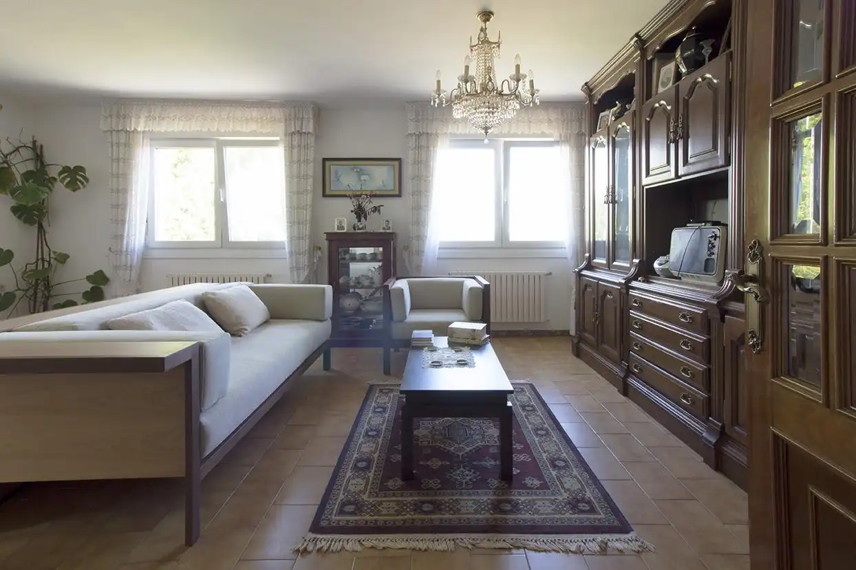 Sala de estar de Finca rústica en venta en A Baña  