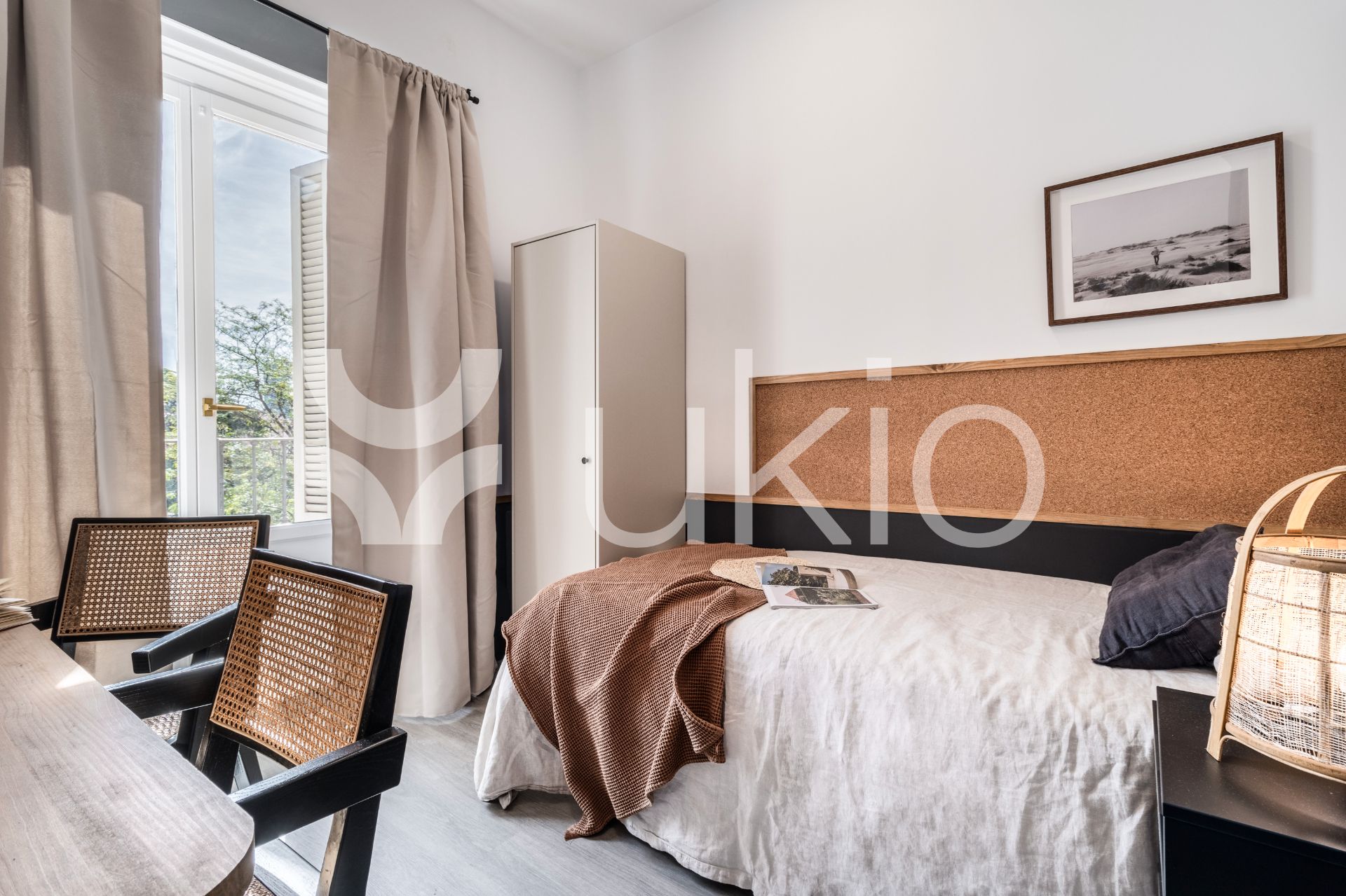 Bedroom of Apartment to rent in  Madrid Capital  with Air Conditioner, Furnished and Oven