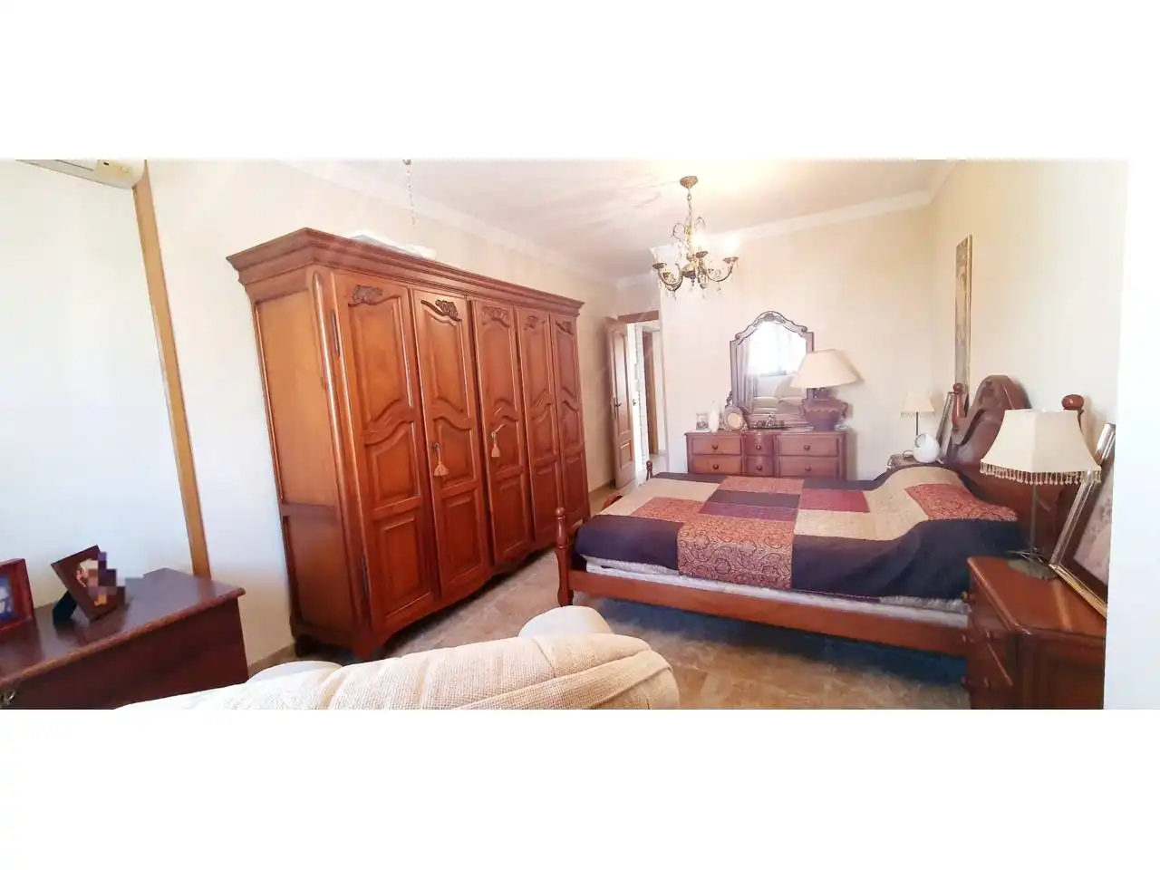Habitación de Casa adosada en venta en Roquetas de Mar con Aire acondicionado, Calefacción y Jardín privado