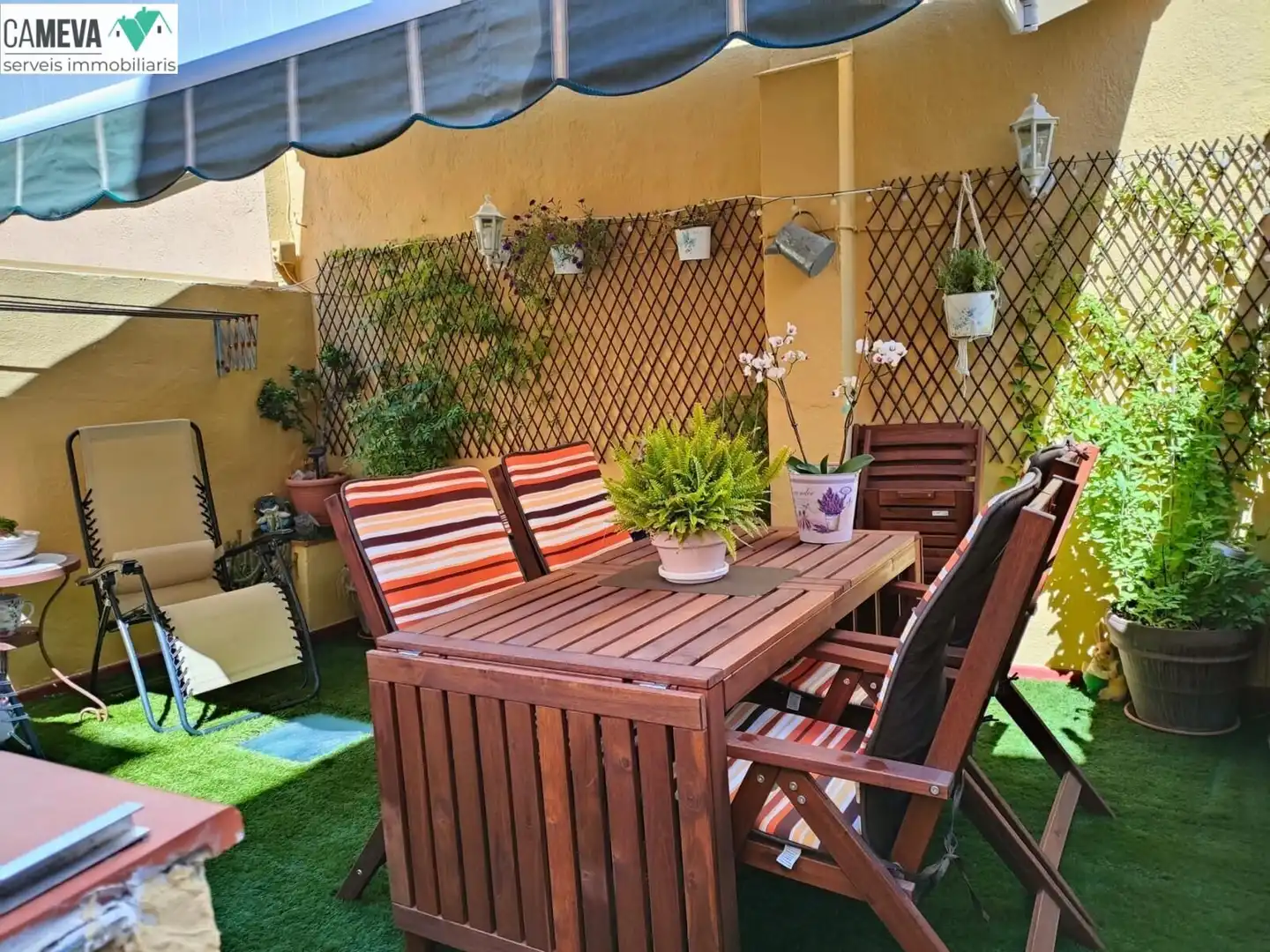 Terrasse von Erdgeschoss zum Verkauf in Badalona mit Klimaanlage, Heizung und Terrasse