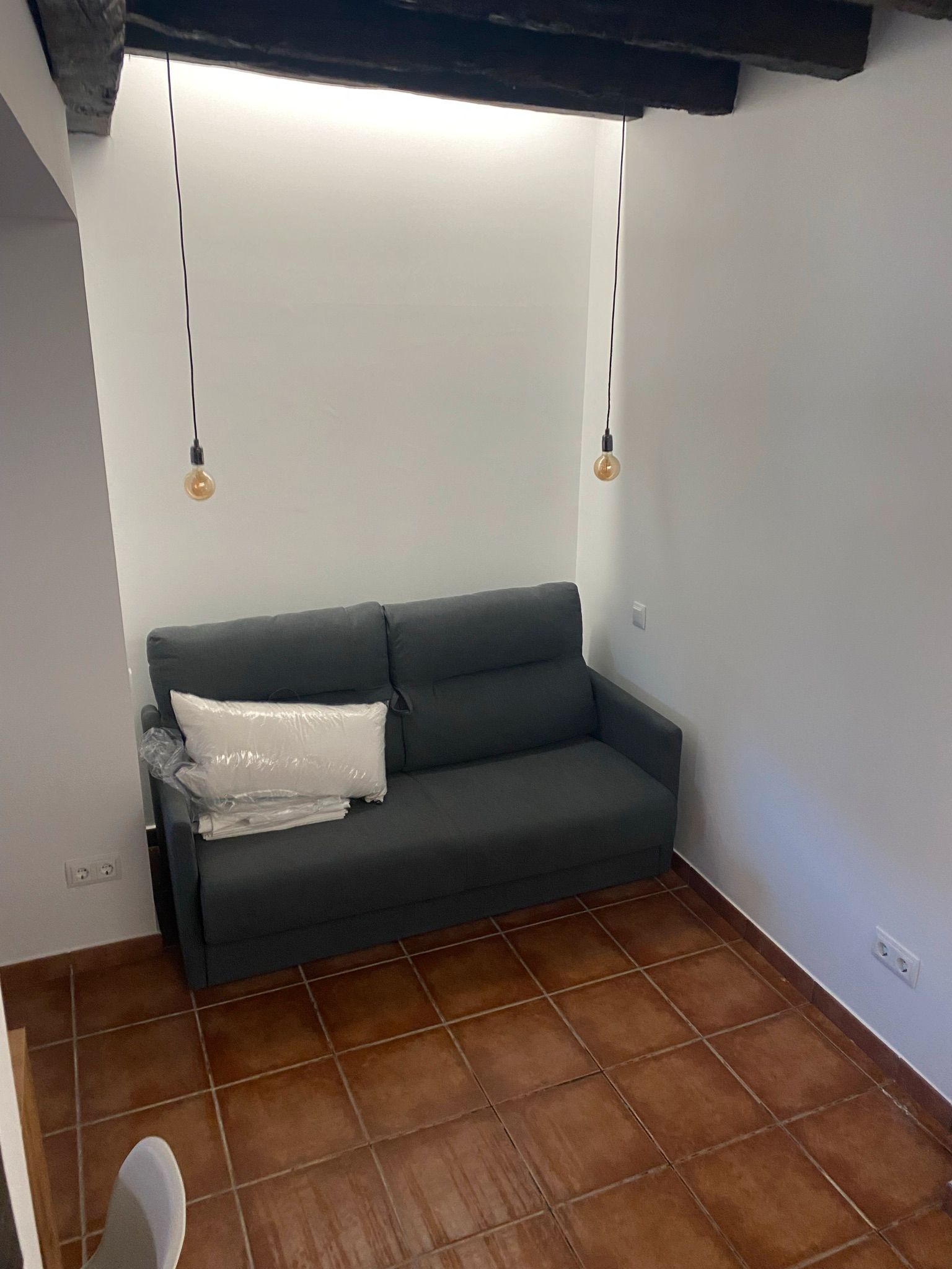 Sala d'estar de Finca rústica en venda en Santa Pau amb Calefacció