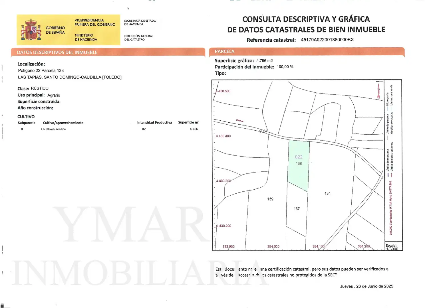 Land for sale in Santo Domingo-Caudilla