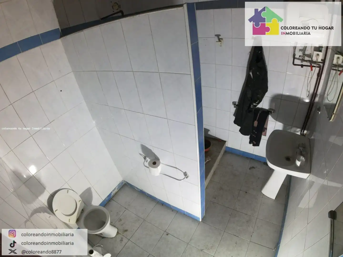 Baño de Local en venta en Villarejo de Órbigo con Calefacción, Parquet y Terraza